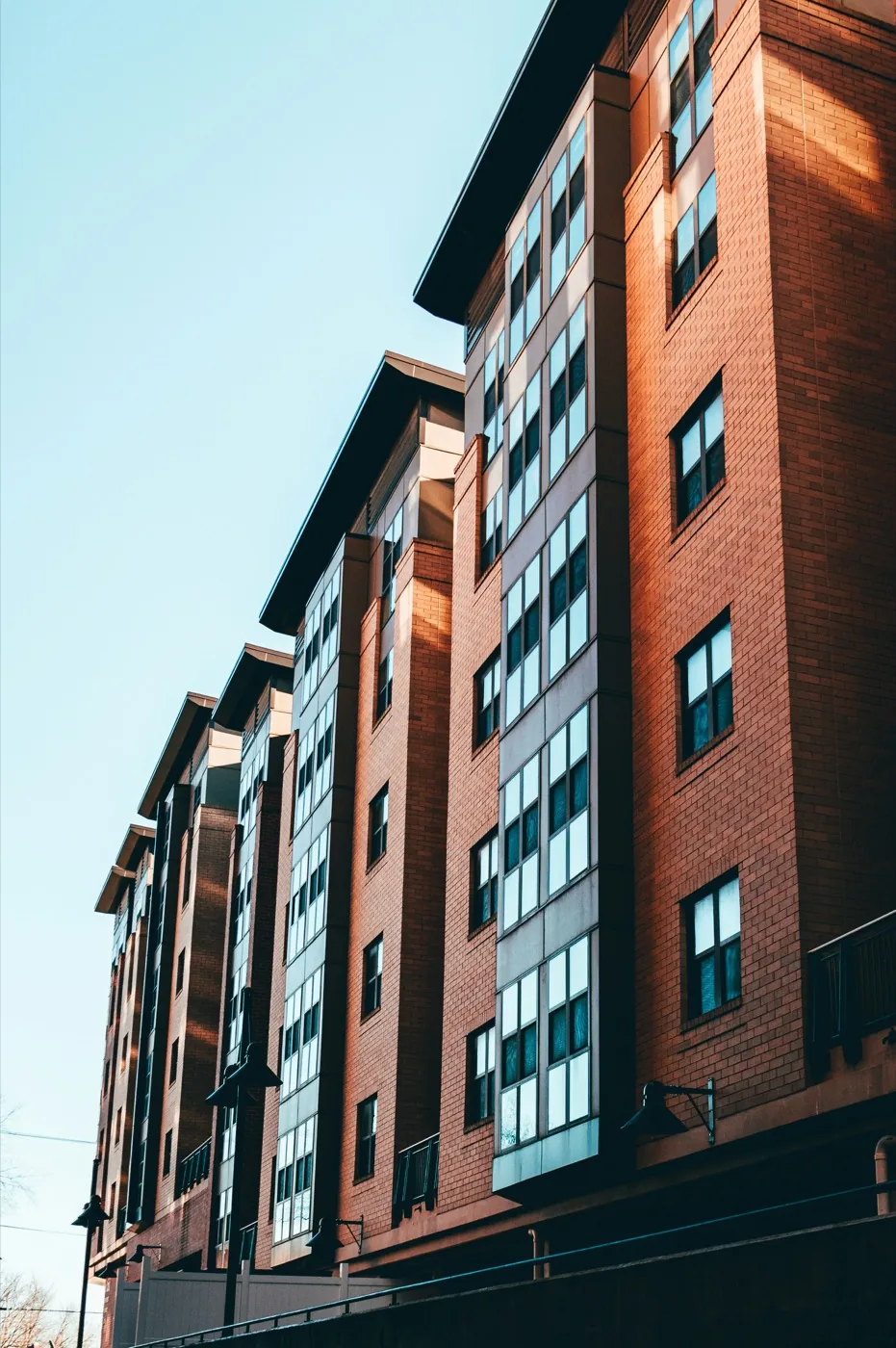 Multifamily building facade